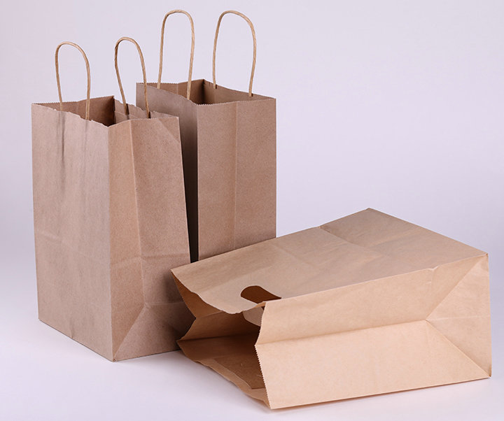 Tas Kertas Kraft dengan Pegangan